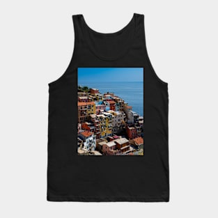 View on the cliff town of Manarola, one of the colorful Cinque Terre on the Italian west coast Tank Top